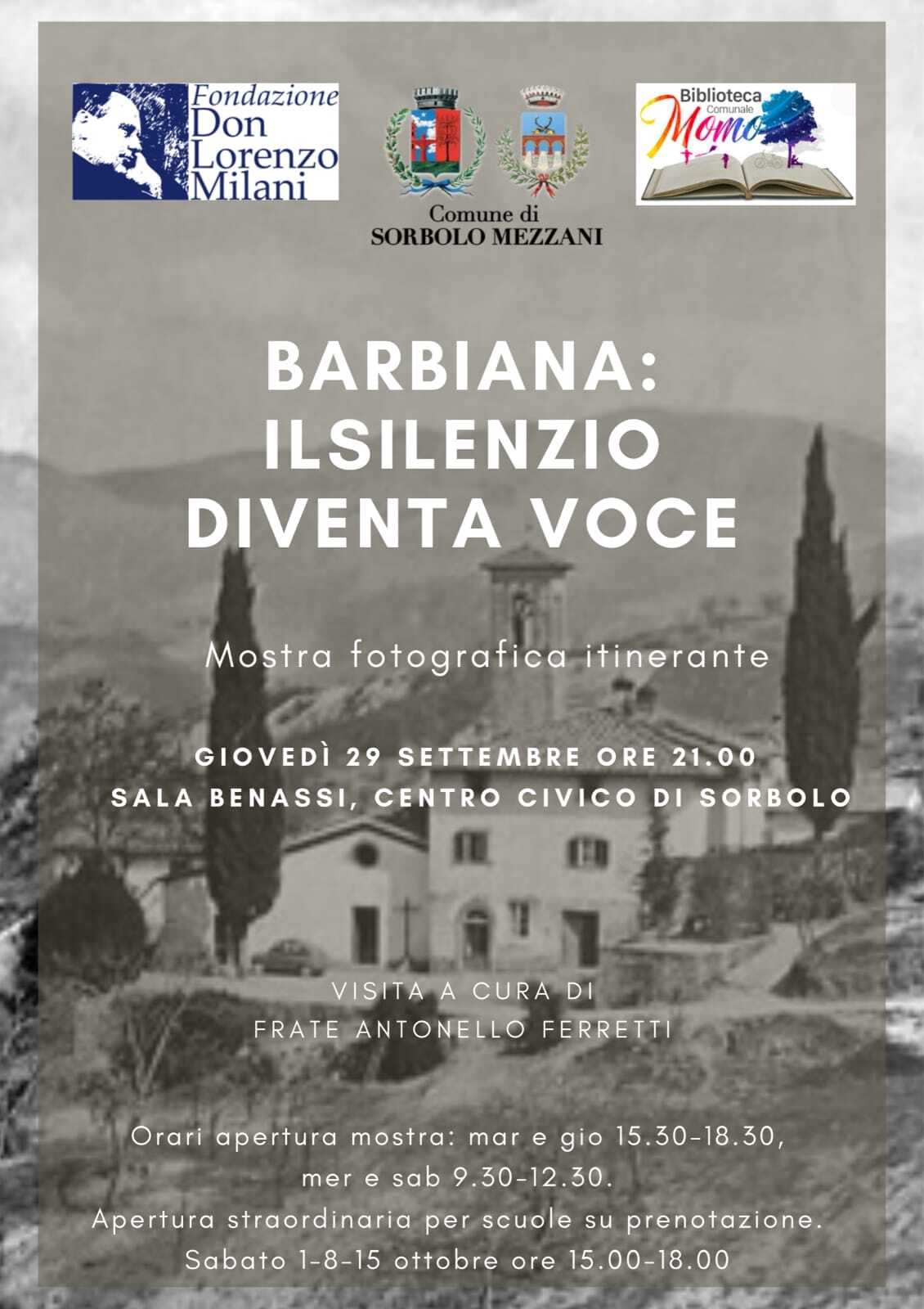 "Barbiana: il silenzio diventa voce"  mostra dedicata alla figura di Don Lorenzo Milani