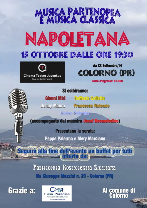 "Napoletana", musica classica e partenopea a Colorno