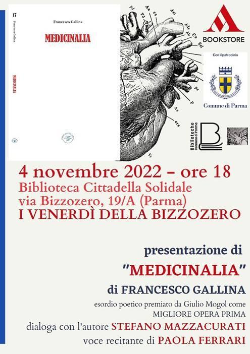 I venerdì della Bizzozzero - Presentazione di "Medicinalia" di Francesco Gallina