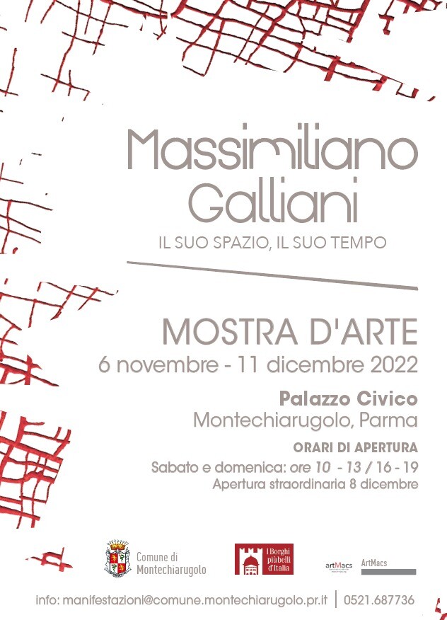 “Massimiliano Galliani, il suo spazio, il suo tempo” in mostra a Montechiarugolo
