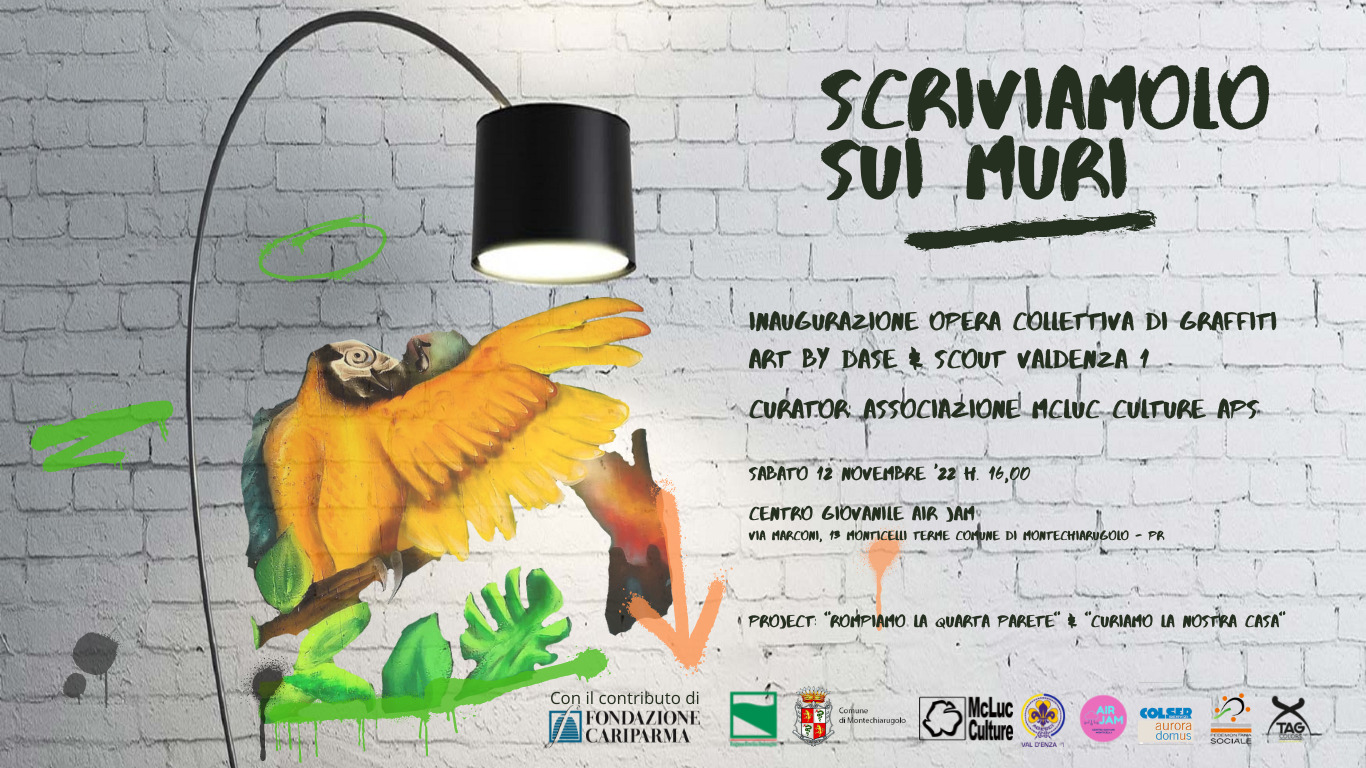 Scriviamolo sui Muri! - Inaugurazione dell'opera collettiva di graffiti sabato12 novembre a Monticelli Terme