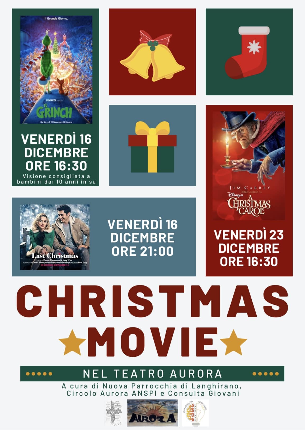 Christmas movie al teatro Aurora