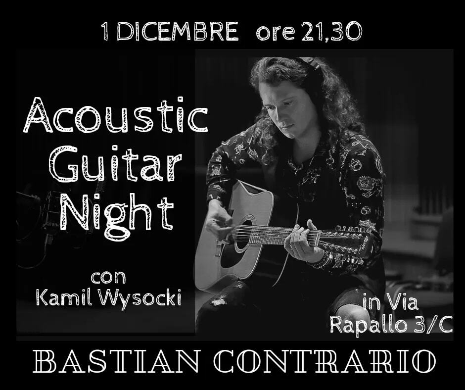 Al  Bastian Contrario Brewing Company giovedì è live music: Kamil Wysocki