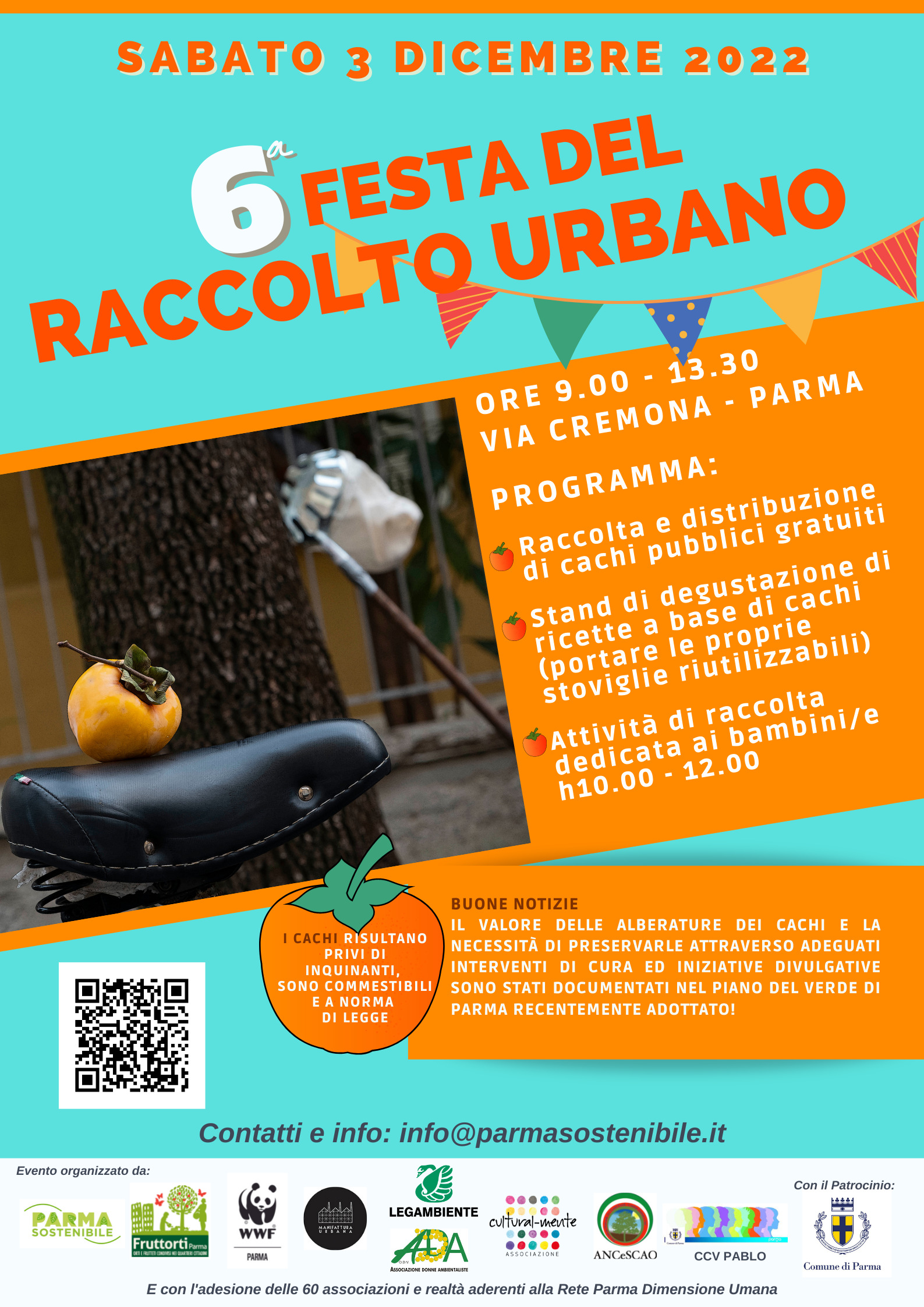 A Parma la Festa del Raccolto Urbano, 6^ edizione: un appuntamento aperto a tutta la cittadinanza in via Cremona