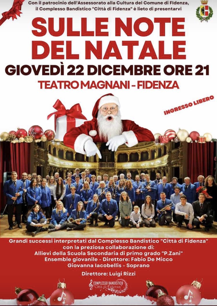Sulle note del Natale al Teatro Magnani di Fidenza con la Banda Città Di Fidenza