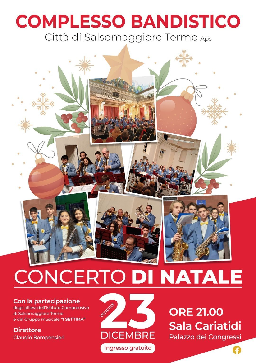 Concerto di Natale con il  Complesso Bandistico "Città di Salsomaggiore Terme"