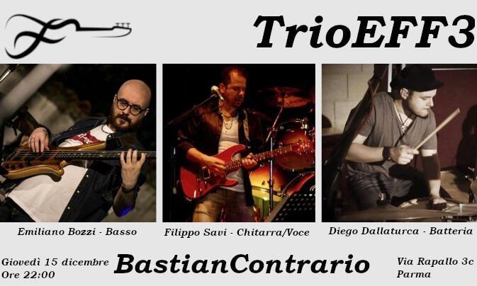 Al  Bastian Contrario Brewing Company giovedì è live music:Trio EFF3