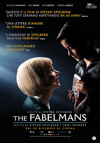 THE FABELMANS  Premio del pubblico al Toronto Film Festival  di Steven Spielberg.  al cinema Astra di Parma