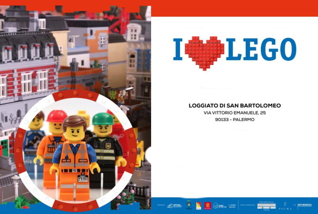 I LOVE LEGO in mostra nello splendido Loggiato di San Bartolomeo di Palermo.