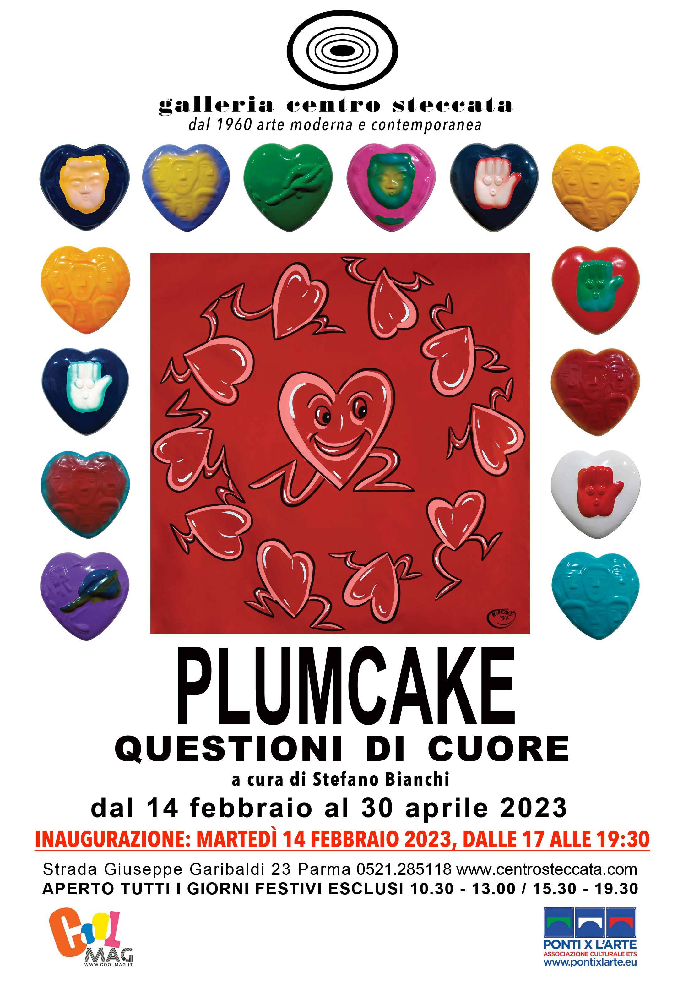 Mostra a Parma "PLUMCAKE   QUESTIONI DI CUORE"   a cura di Stefano Bianchi