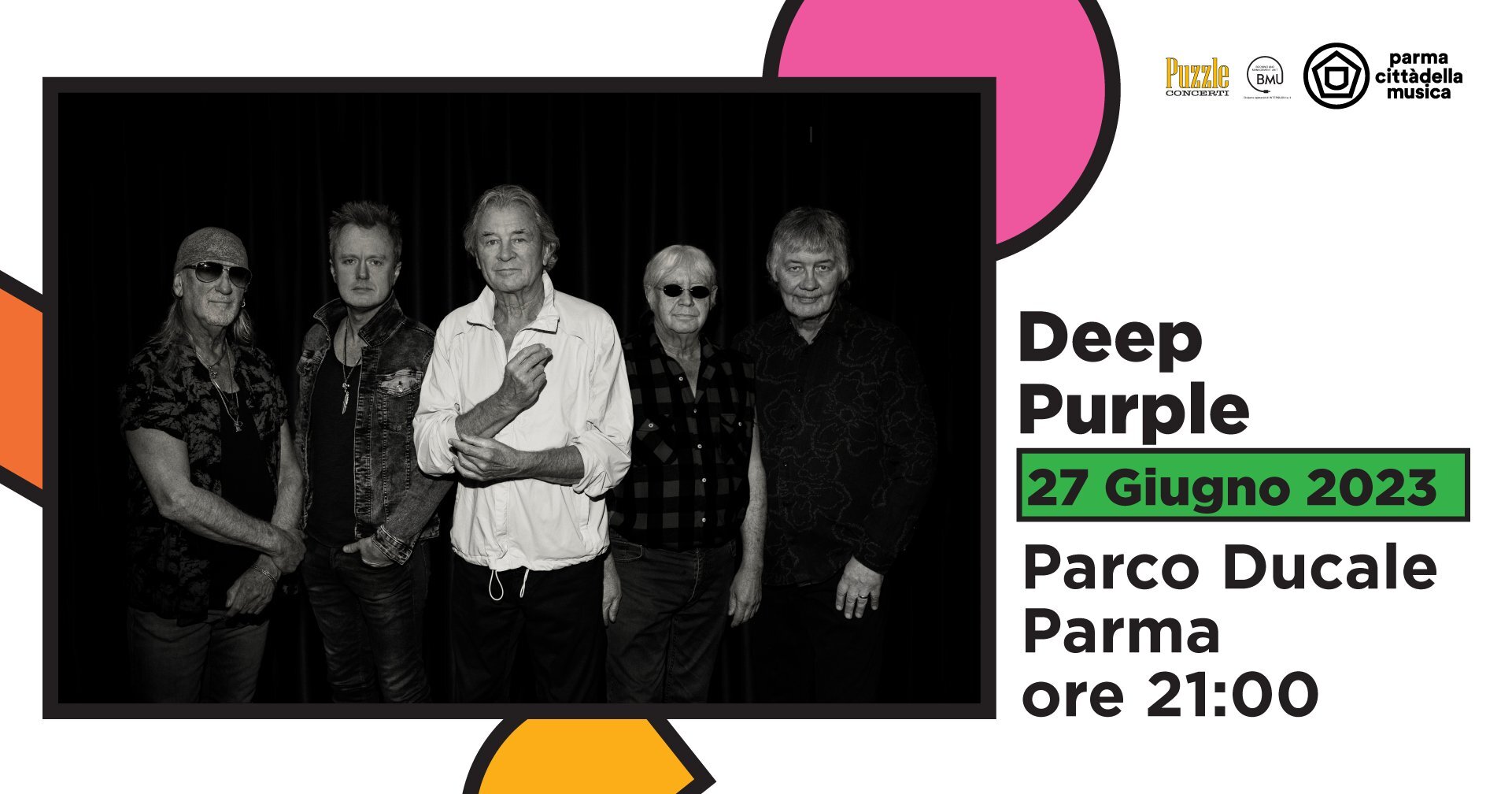 Deep Purple La leggendaria band hard rock suonerà al Parco Ducale per Parma Cittàdella Musica