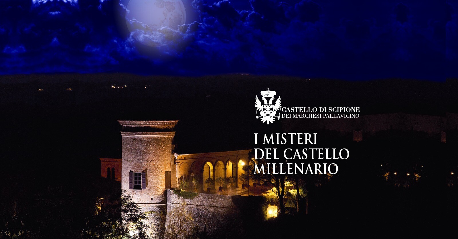 Il millenario Castello di Scipione, raccontato da Carlo Lucarelli nel suo podcast "Giallo in Castello", apre le sue porte per una visita notturna