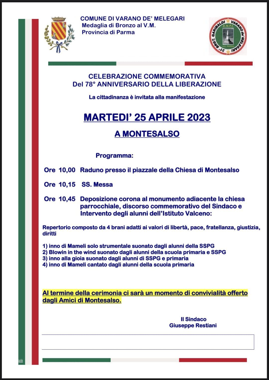 25 aprile a Montesalso