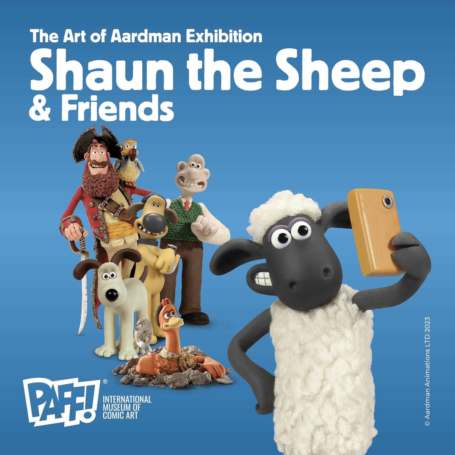 Shaun the Sheep & Friends  The Art of Aardman Exhibition in mostra al PAFF