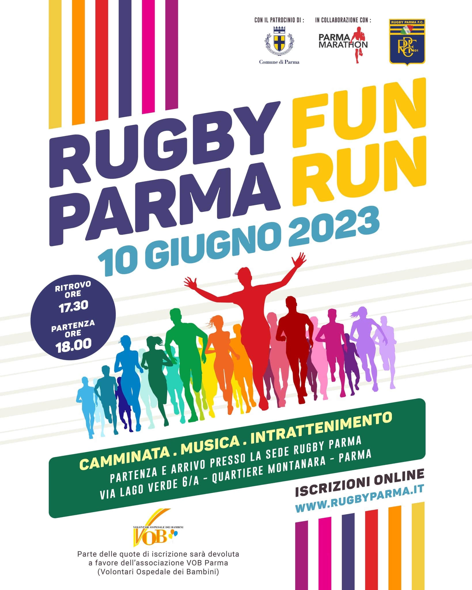 Rugby Parma Fun Run, la camminata che unisce divertimento e solidarietà