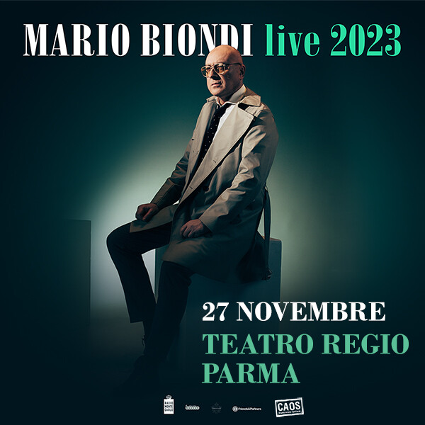 MARIO BIONDI   al   Teatro Regio di Parma per  Tutti a Teatro 2023/2024