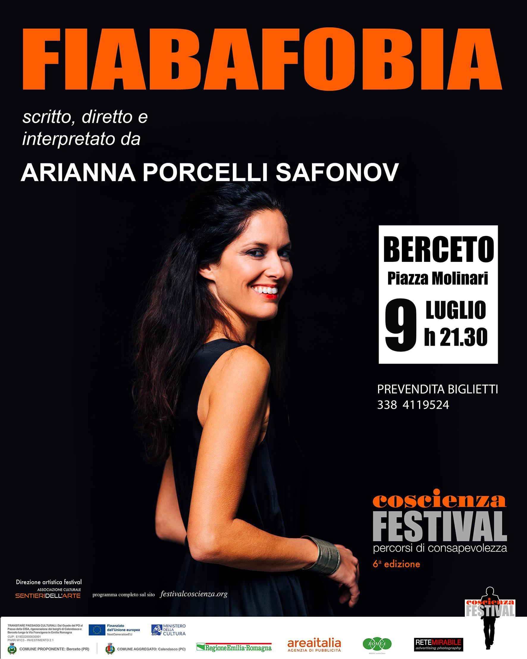 Al Coscienza festival a Berceto lo spettacolo FIABAFOBIA di Arianna Porcelli Safonov
