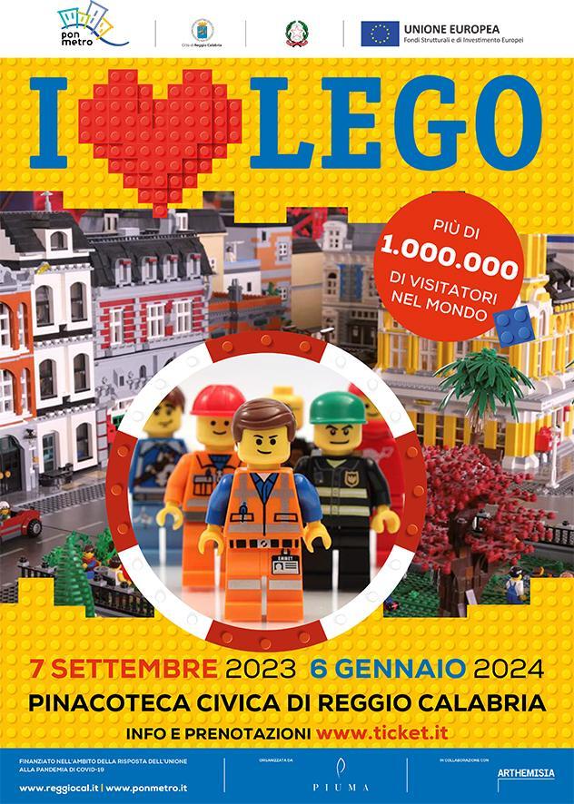 "I LOVE LEGO" in mostra alla  Pinacoteca Civica e Teatro Francesco Cilea,  Reggio Calabria