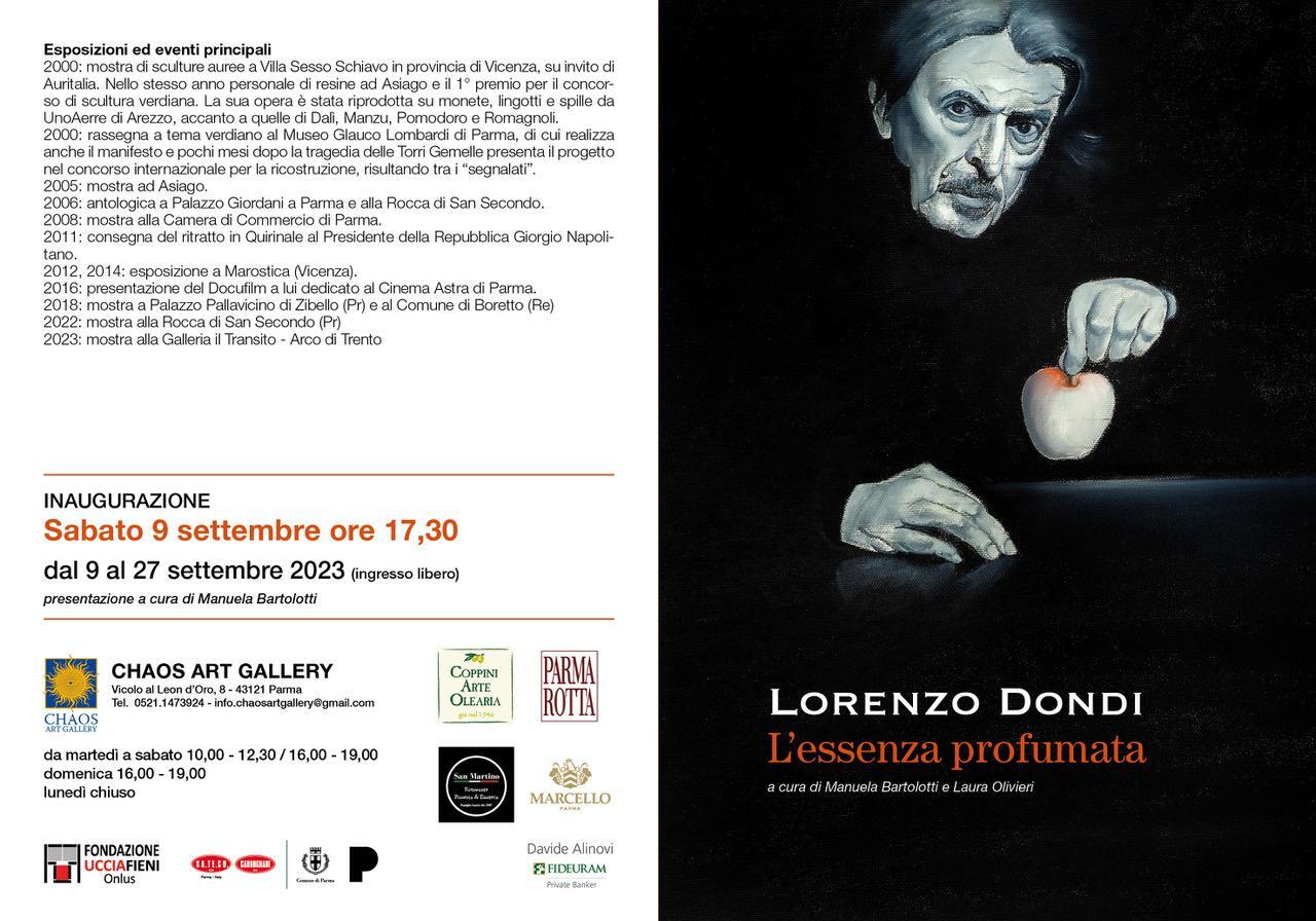 Mostra di Lorenzo Dondi - L'essenza profumata  a Parma