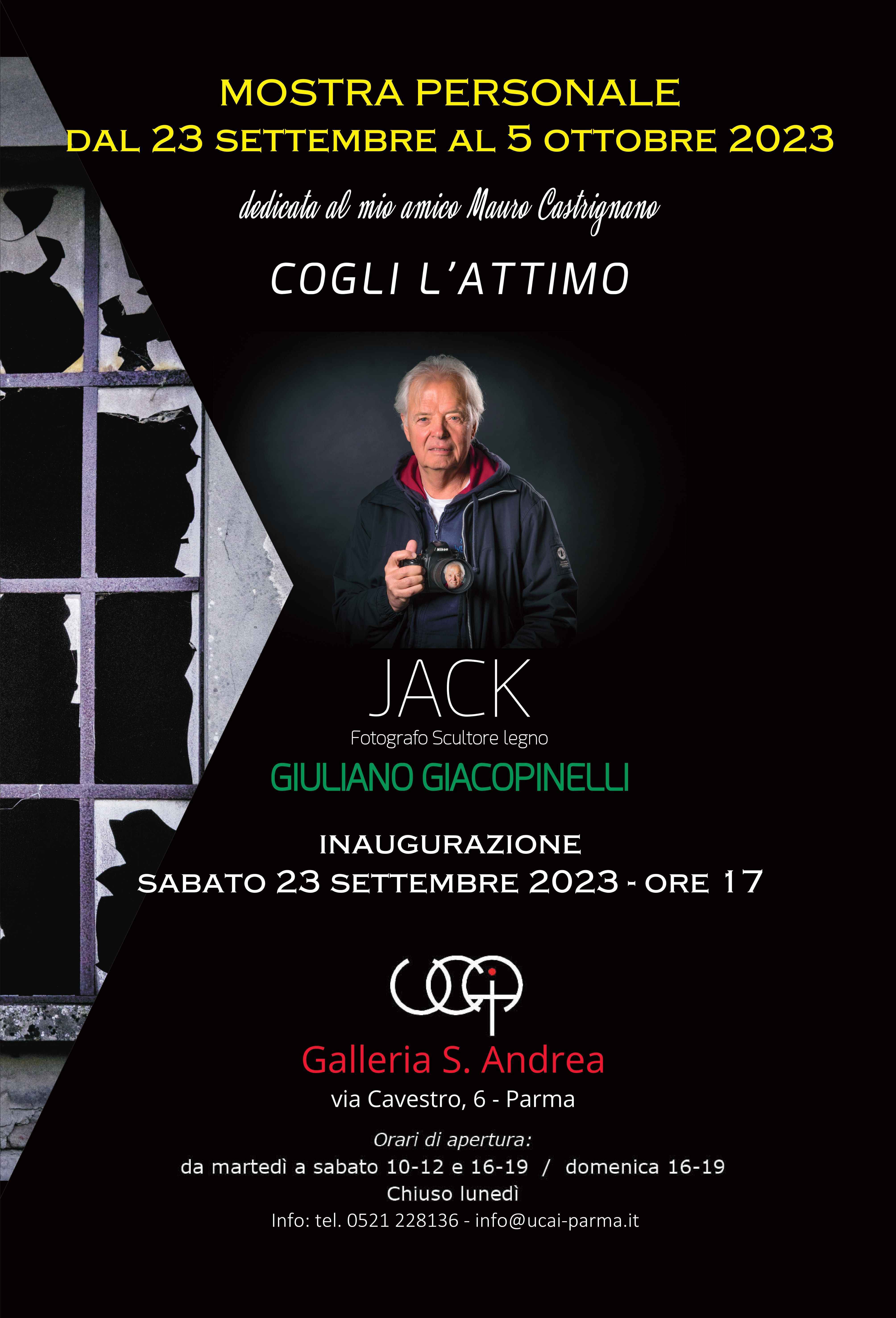 Personale fotografica di Giuliano Giacopinelli dal titolo "Cogli l'attimo" alla Galleria S. Andrea