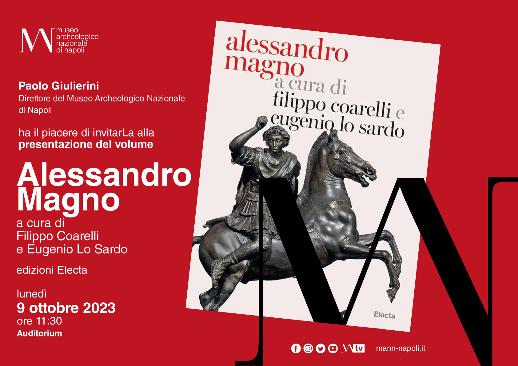 Al MANN presentazione del volume "Alessandro Magno", a cura di Filippo Coarelli ed Eugenio Lo Sardo
