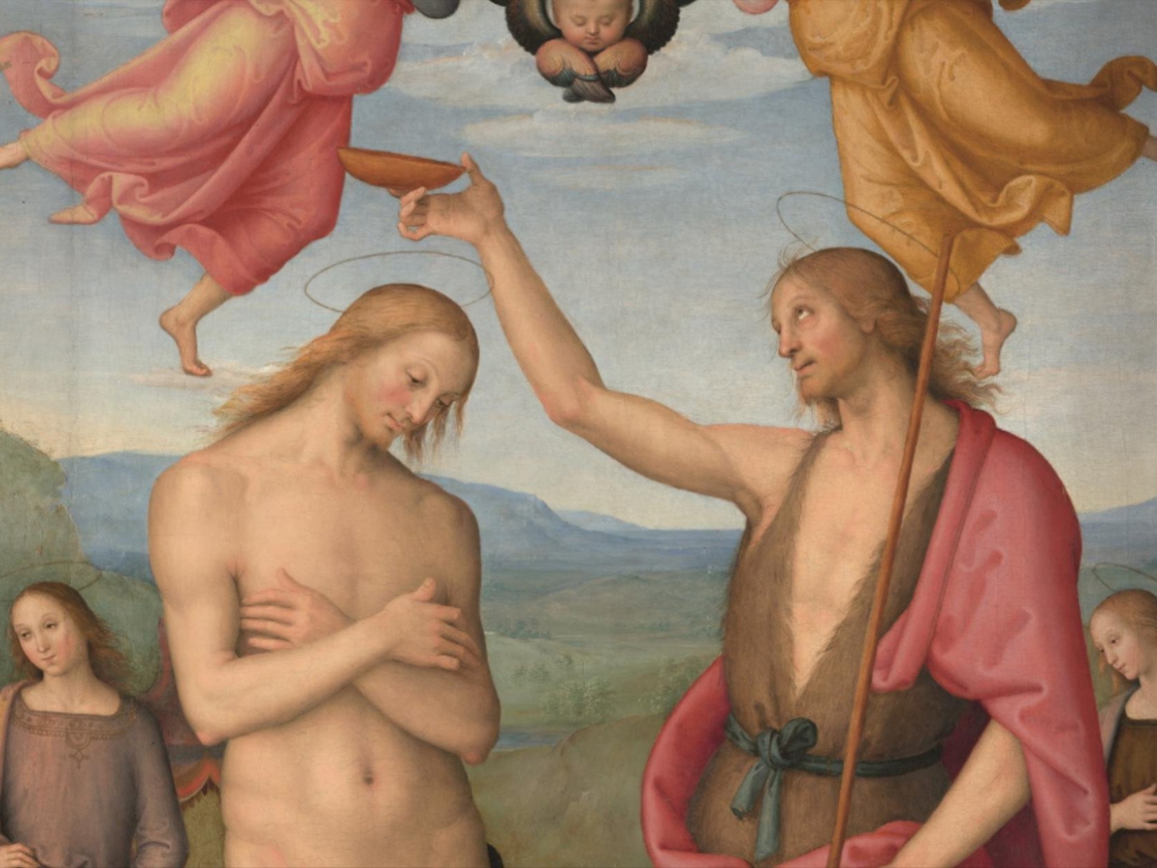 LA MOSTRA DI NATALE Palazzo Marino ospita per le festività natalizie “Il Battesimo di Cristo” del Perugino