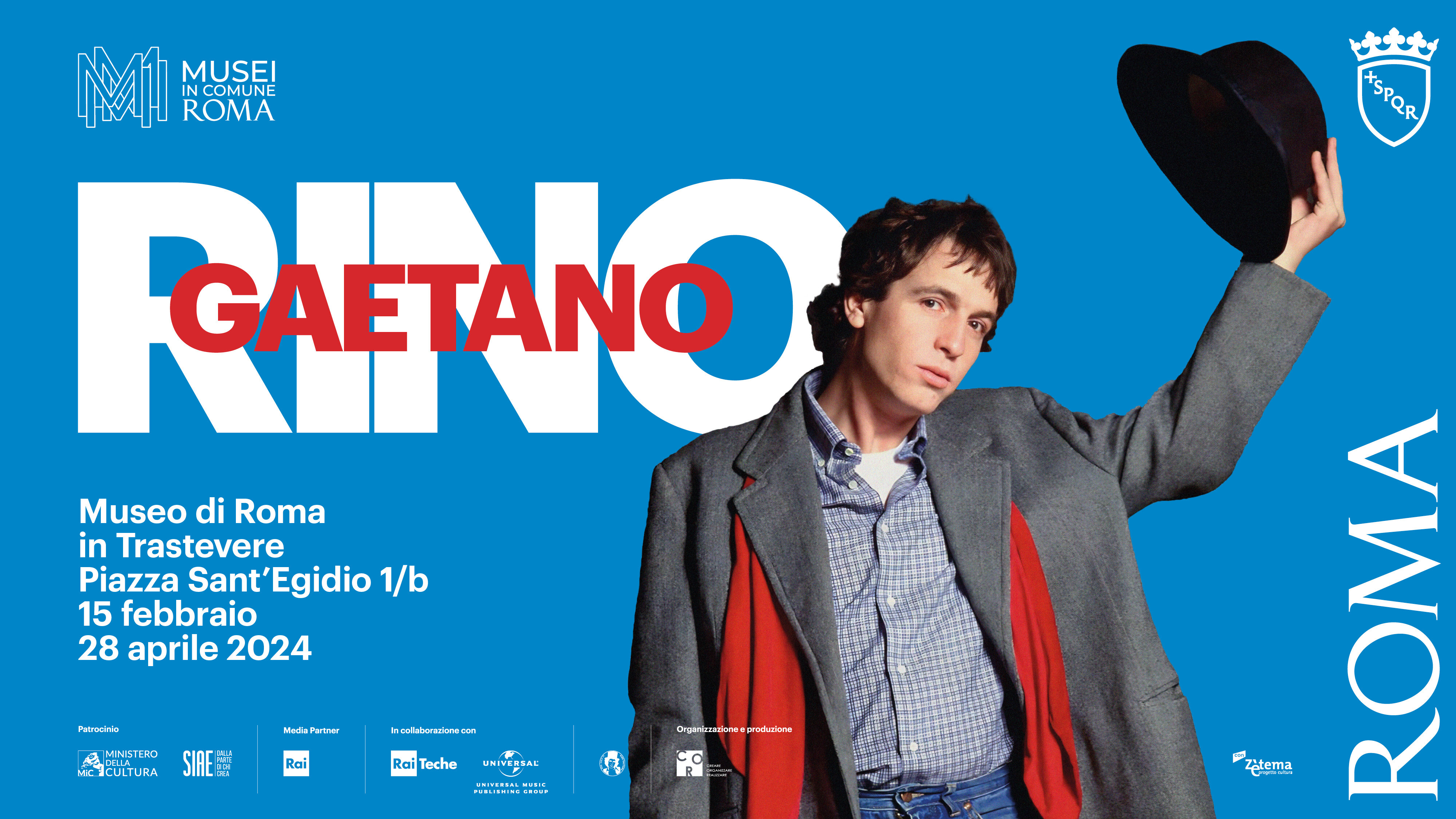 "RINO GAETANO" al Museo di Roma in Trastevere la prima mostra dedicata al grande cantautore