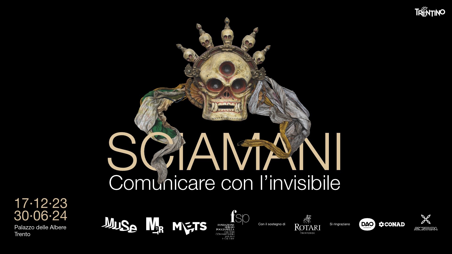 Sciamani. Comunicare con l'invisibile mostra a Trento, Palazzo delle Albere