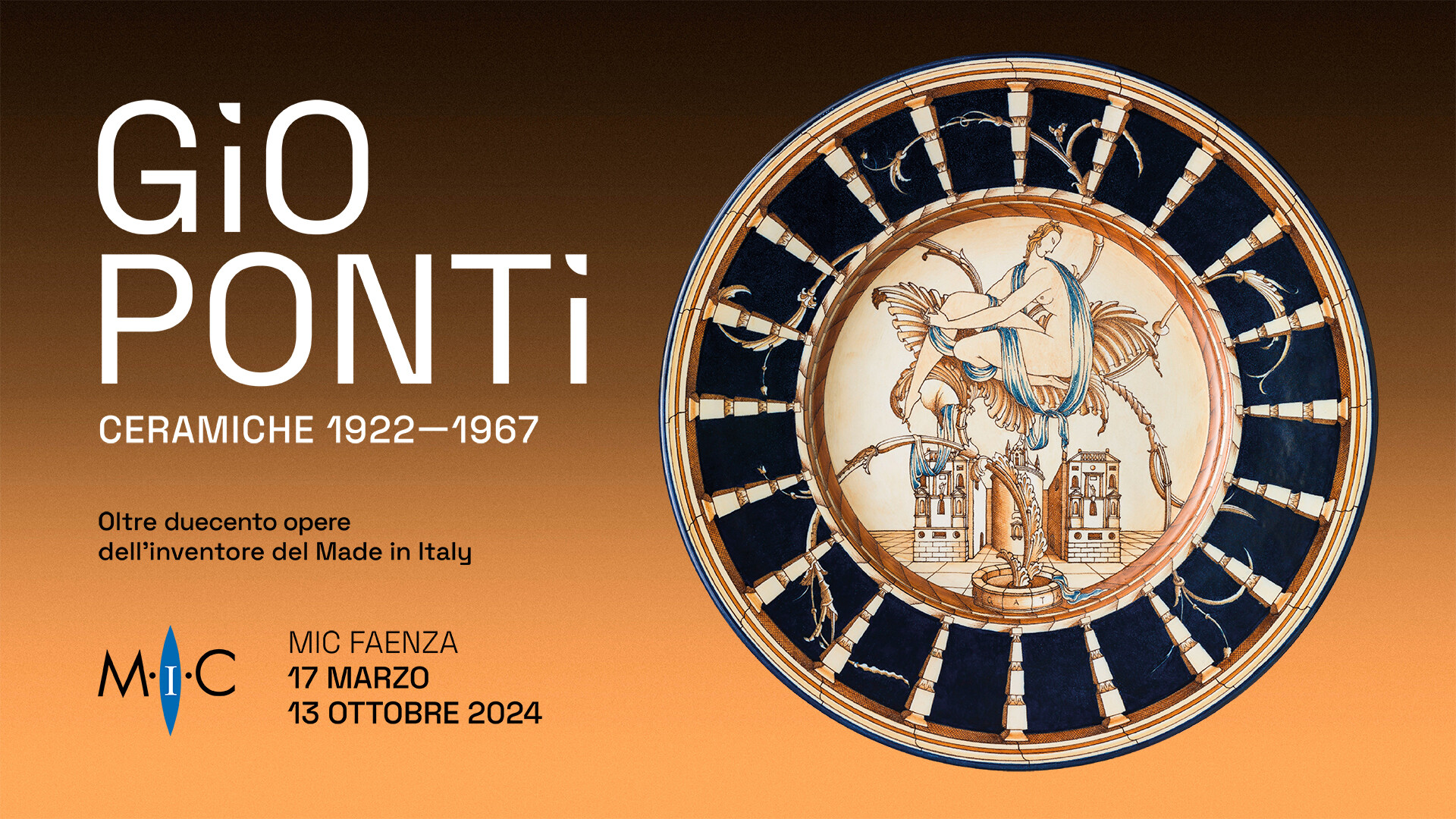 “Gio Ponti. Ceramiche 1922-1967” al MIC  Faenza