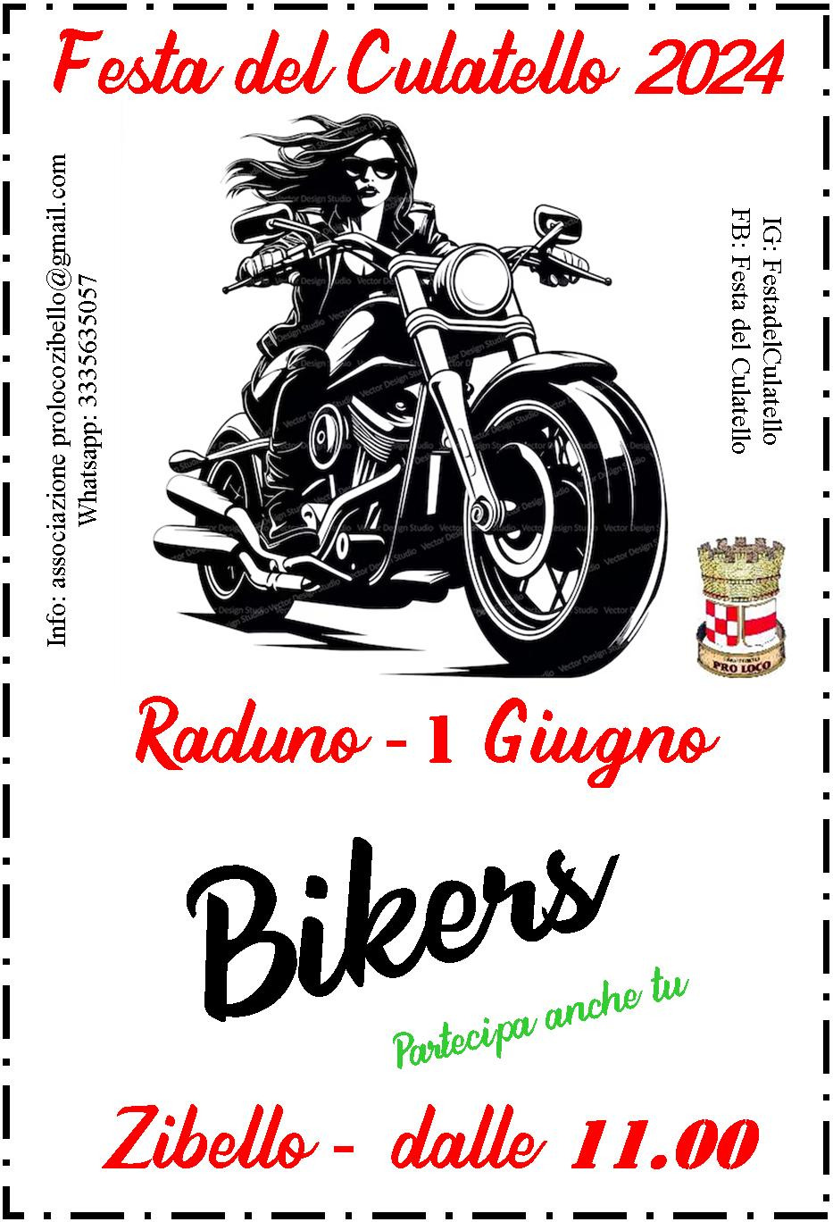 Alla festa del culatello 2024 "Raduno Bikers"