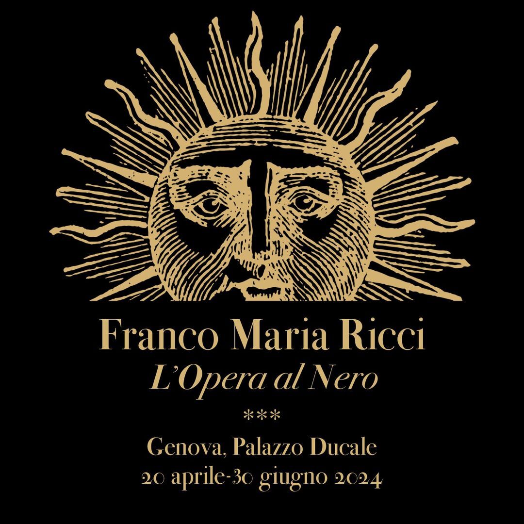 FRANCO MARIA RICCI - L’Opera al Nero,  mostra a Genova, Palazzo ducale