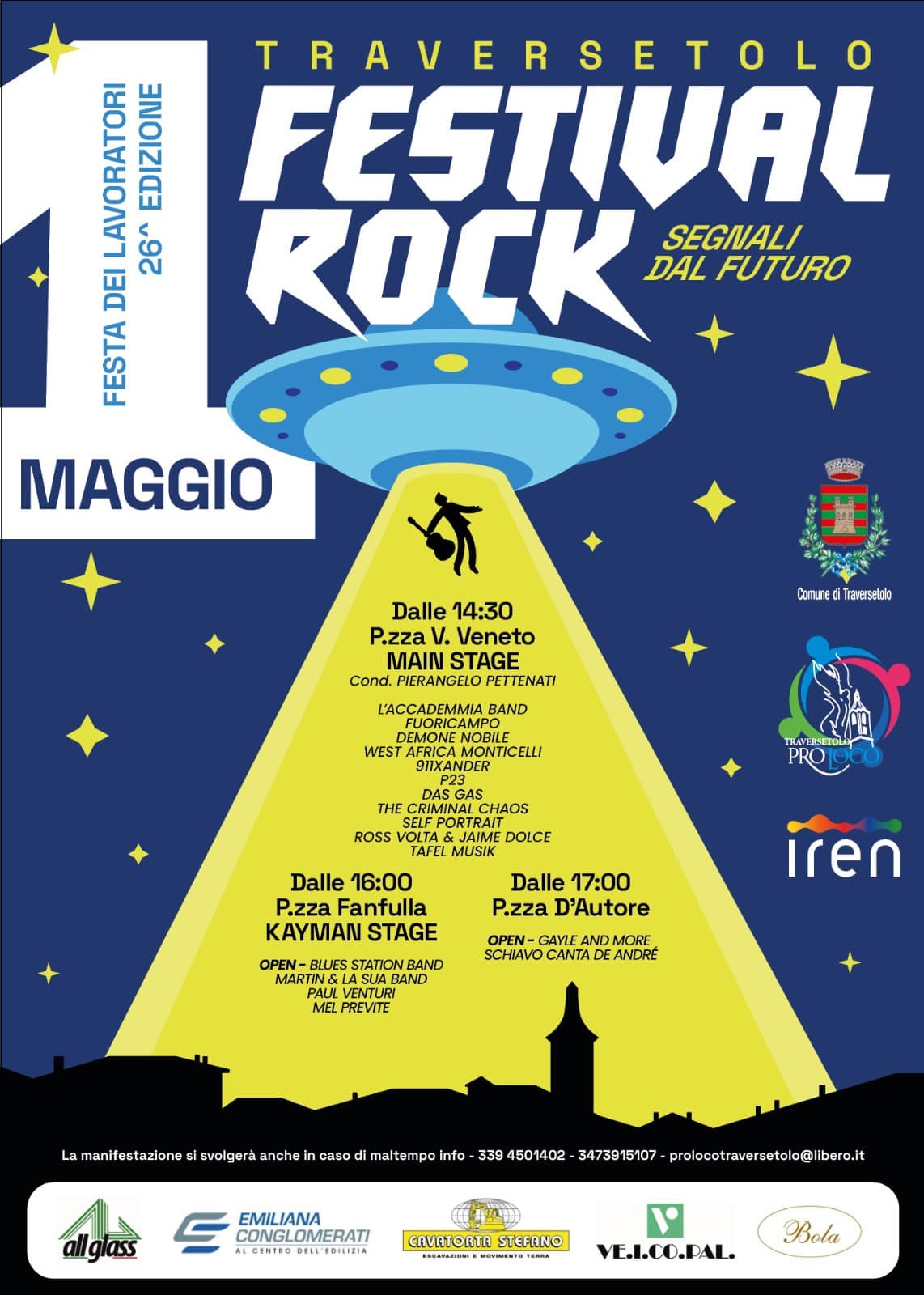 Traversetolo: Festival Rock 1° Maggio - Edizione 2024
